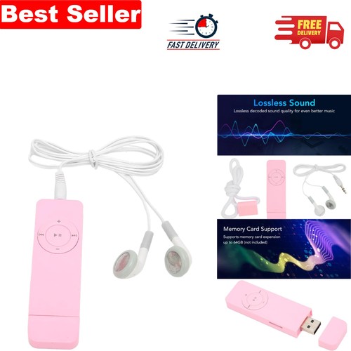 Lightweight pink mp3 player - lightweight,