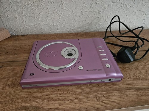 Pink mp3 dvd player plays - cd+mp3,